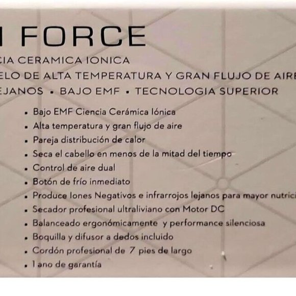 GEM Force Intense Ionic Ceramic Science Hair Dryer